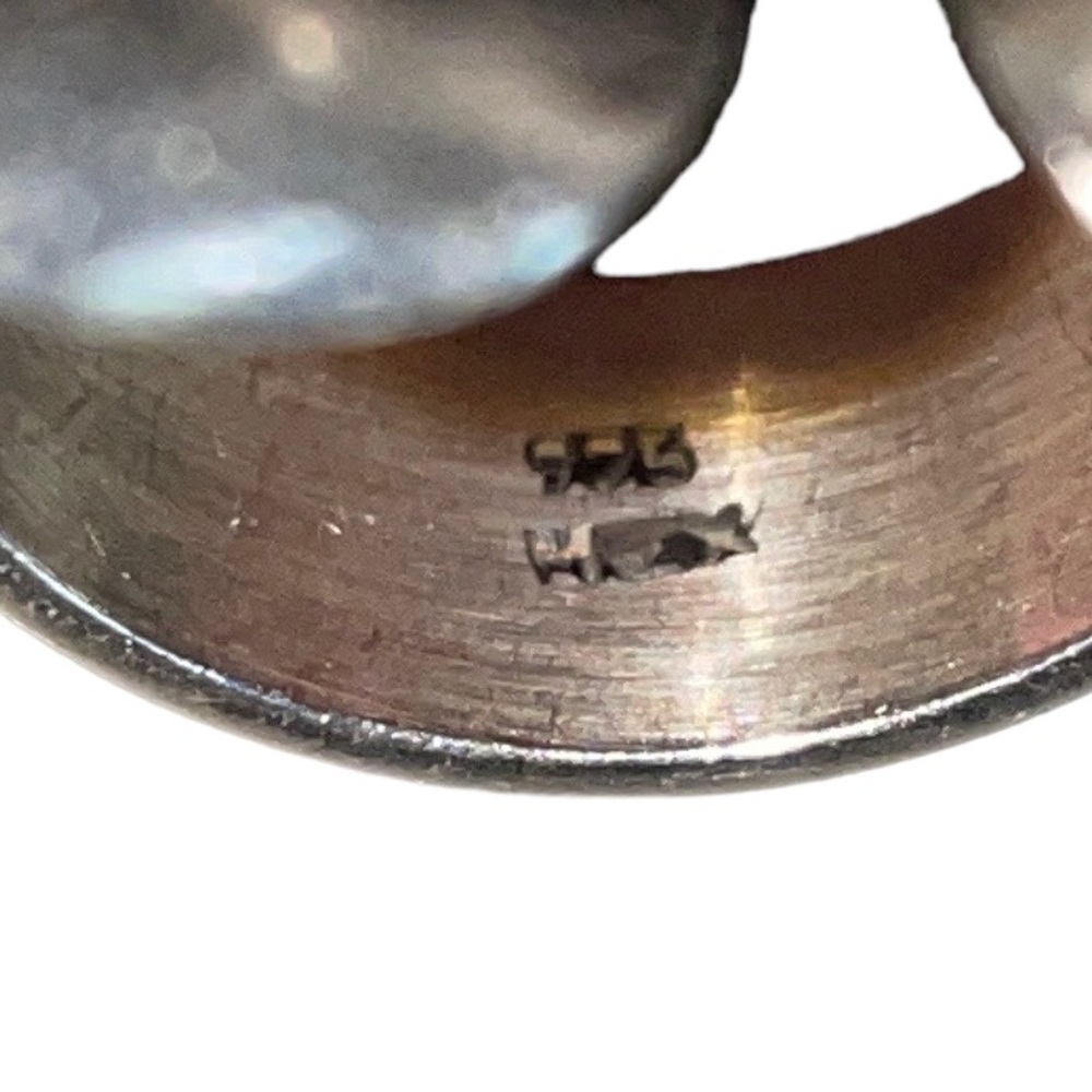 Sterling Silver 925 Mexico Open Floral Rose Ring, Thick Band, Approx 8.25 - Picture 4 of 8